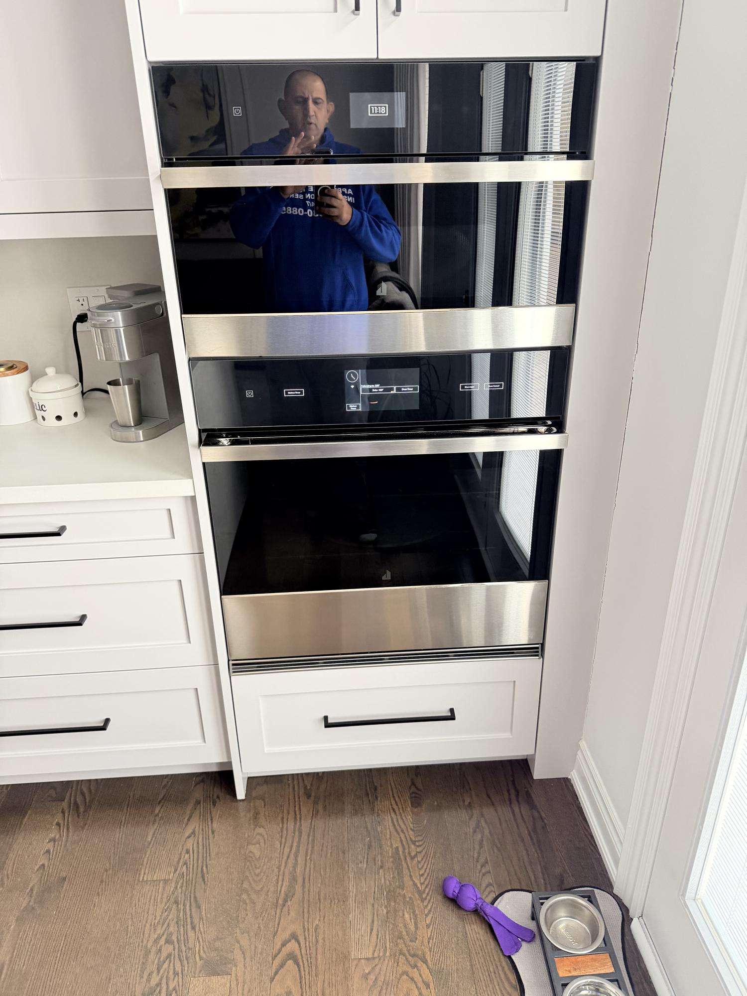 appliance oven repair bradford man blue sweatshirt applianceforever ca