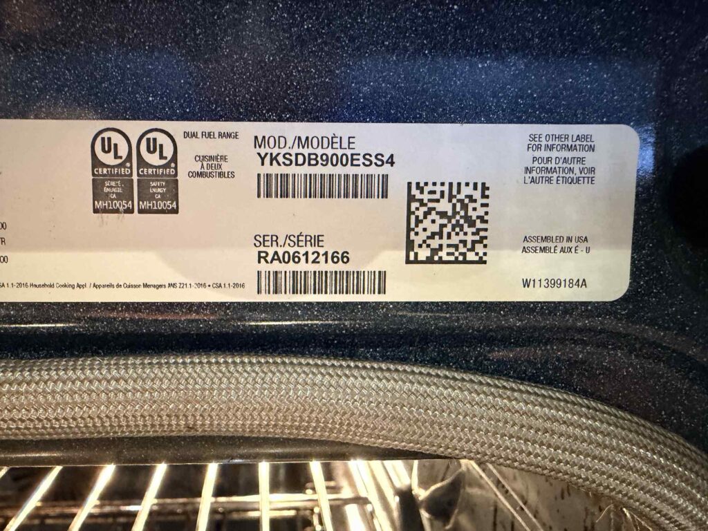appliance oven repair maple close up appliance label applianceforever ca
