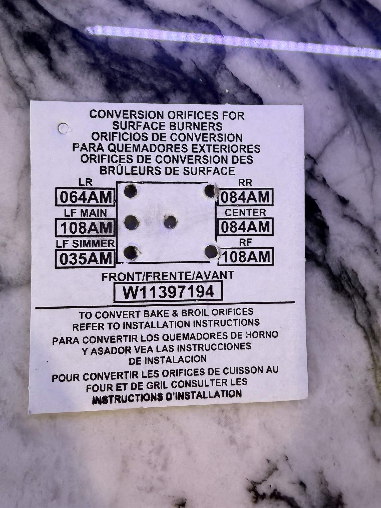 appliance repair repair aurora conversion orifice label applianceforever ca