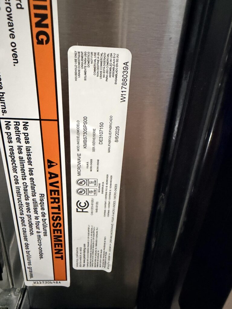 appliance repair repair concord close up warning label applianceforever ca