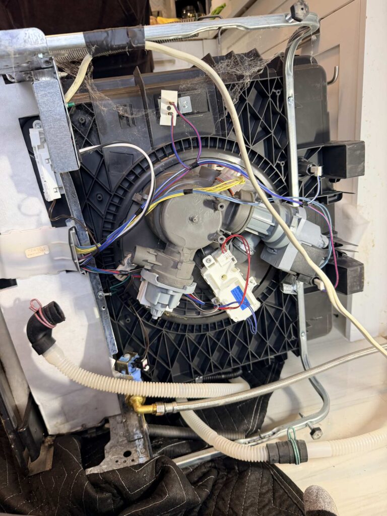 ge dishwasher repair holland landing image shows underside applianceforever ca