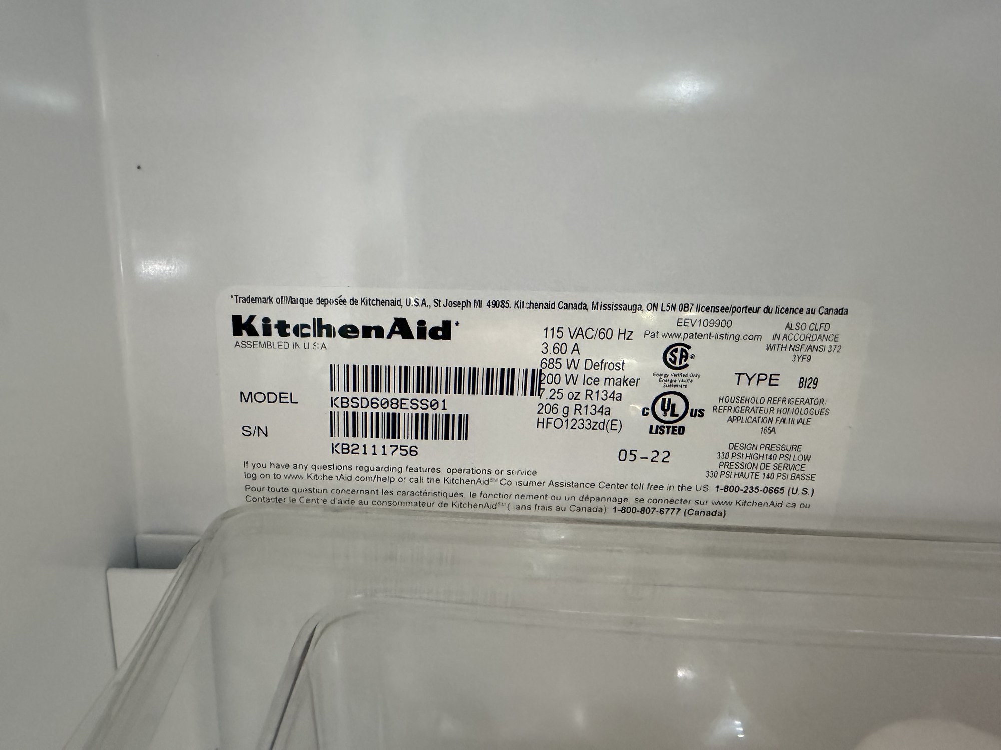 ge refrigerator repair georgina kitchenaid refrigerator label applianceforever ca