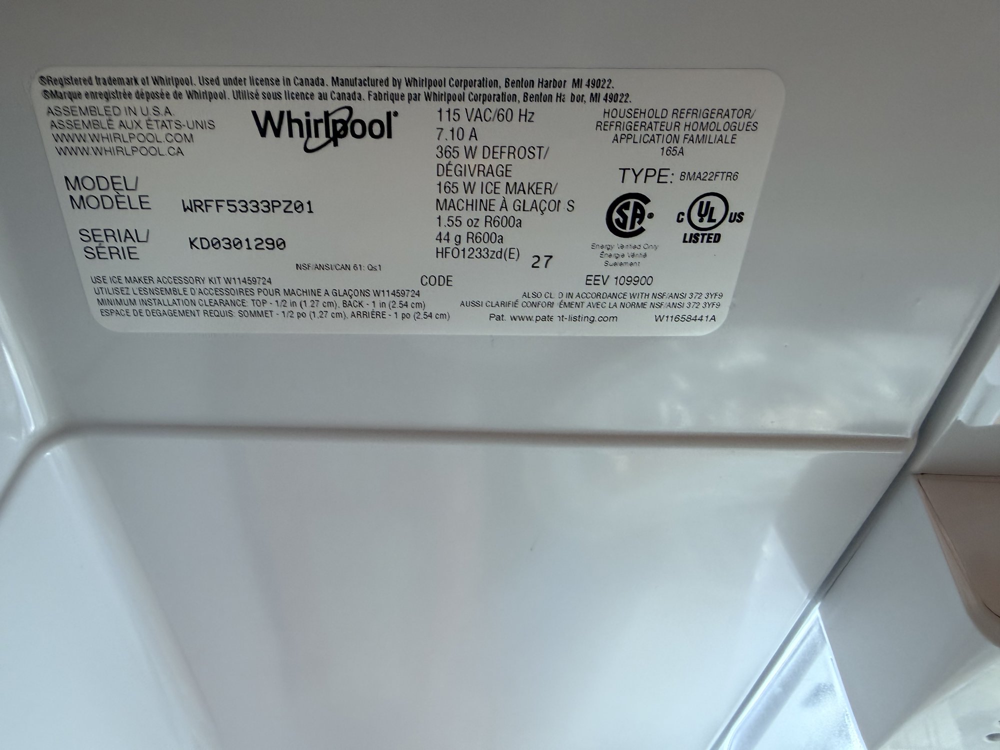 ge refrigerator repair north york close up whirlpool refrigerator applianceforever ca