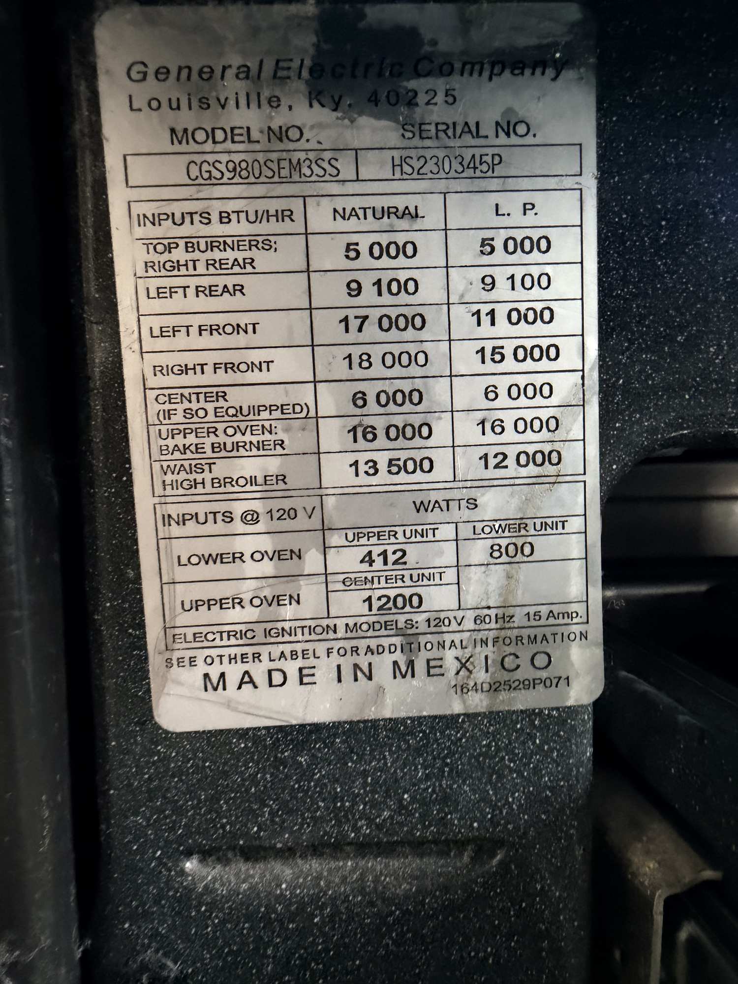 ge stove repair maple close up metal label applianceforever ca