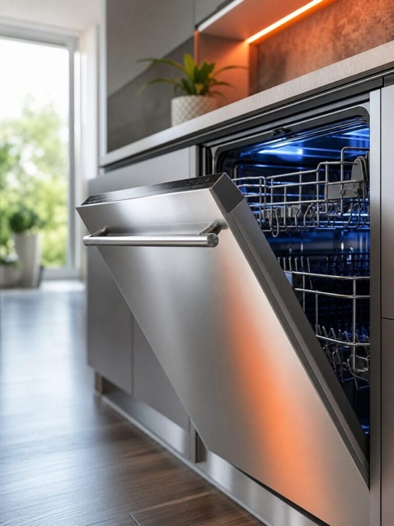 Clean modern dishwasher repair closeup for Appliance Forever