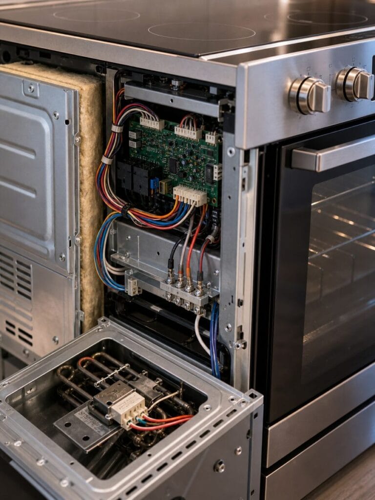 diy oven stove repair exposed internals applianceforever ca