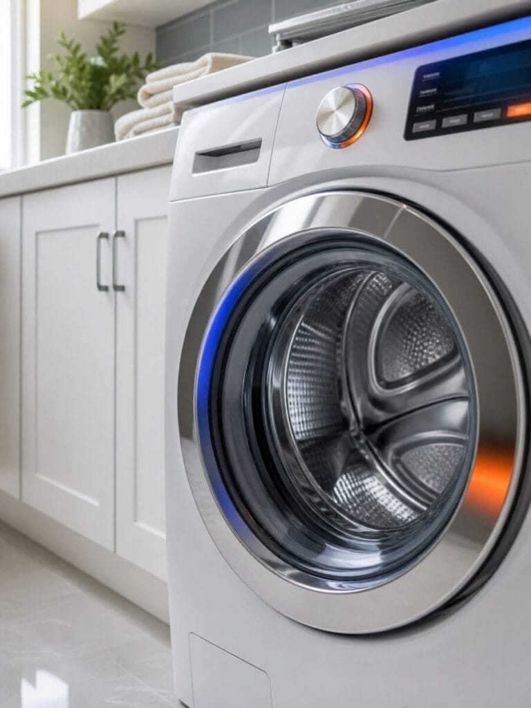 Clean modern washing machine repair closeup for Appliance Forever